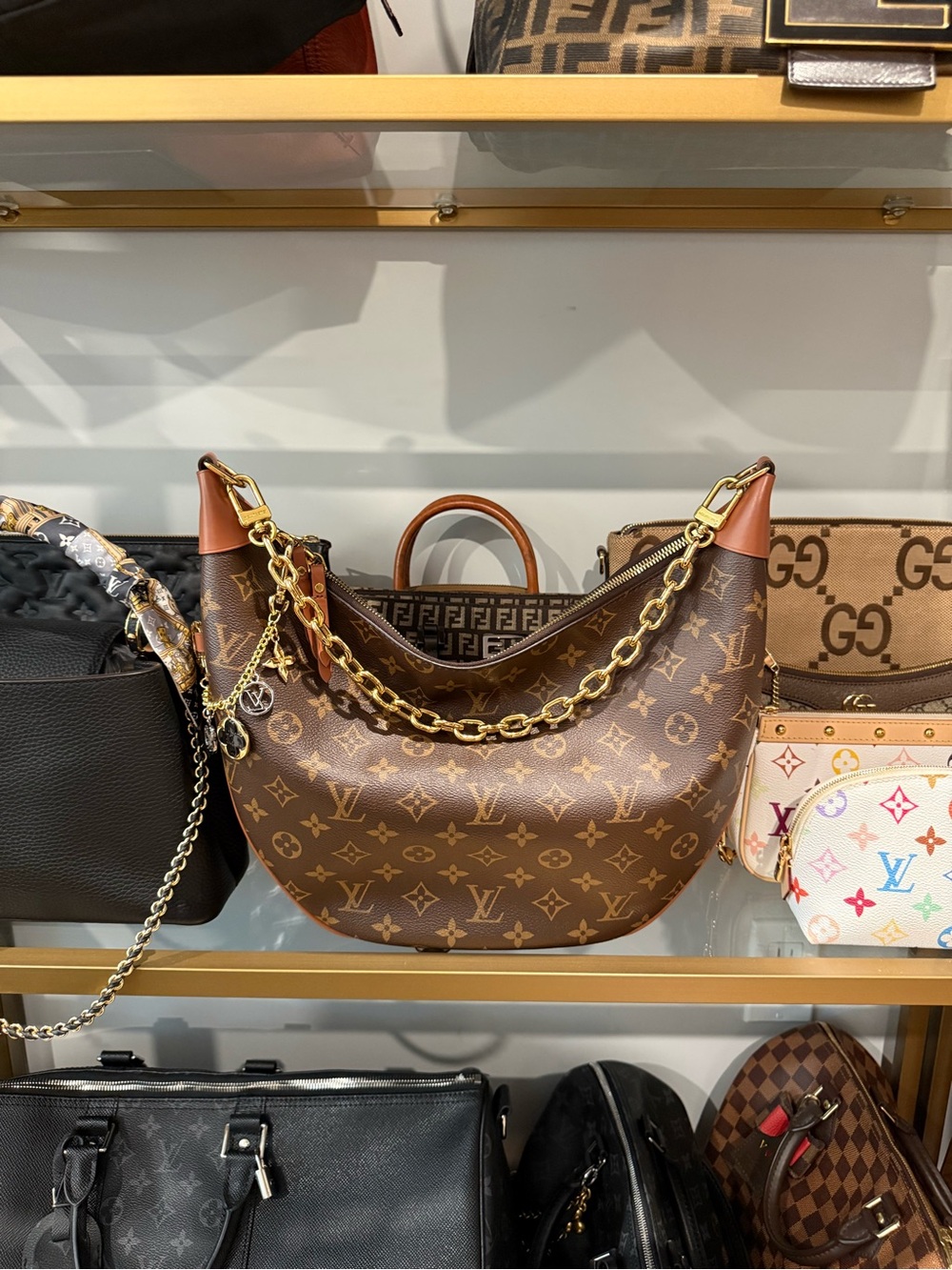 Louis Vuitton Loop Hobo Monogram Canvas